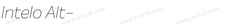 Intelo Alt字体转换